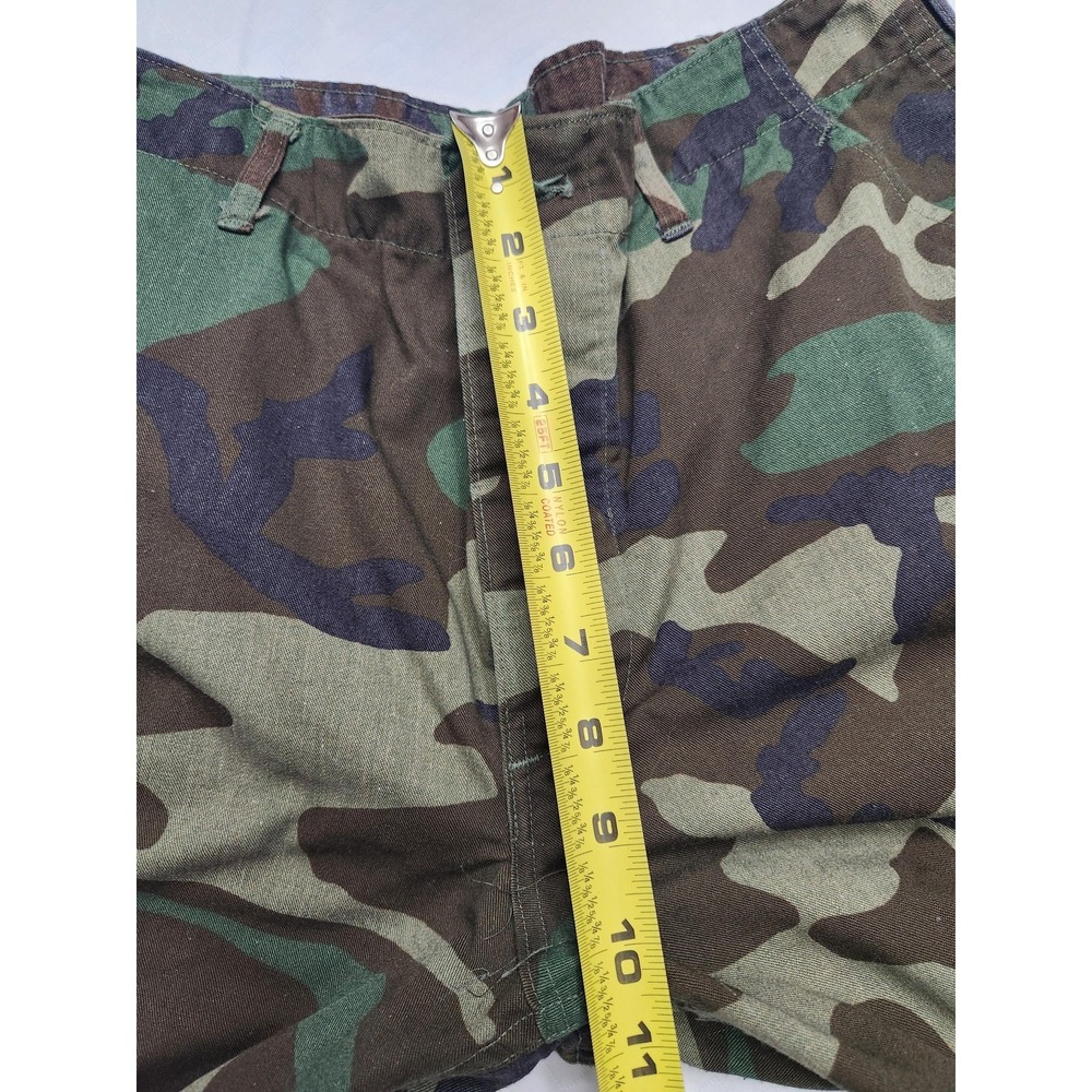 Camo BDU Cargo Pants Mens 32x29 Woodland Army Relaxed Fit Utility Workwear - Picture 5 of 10